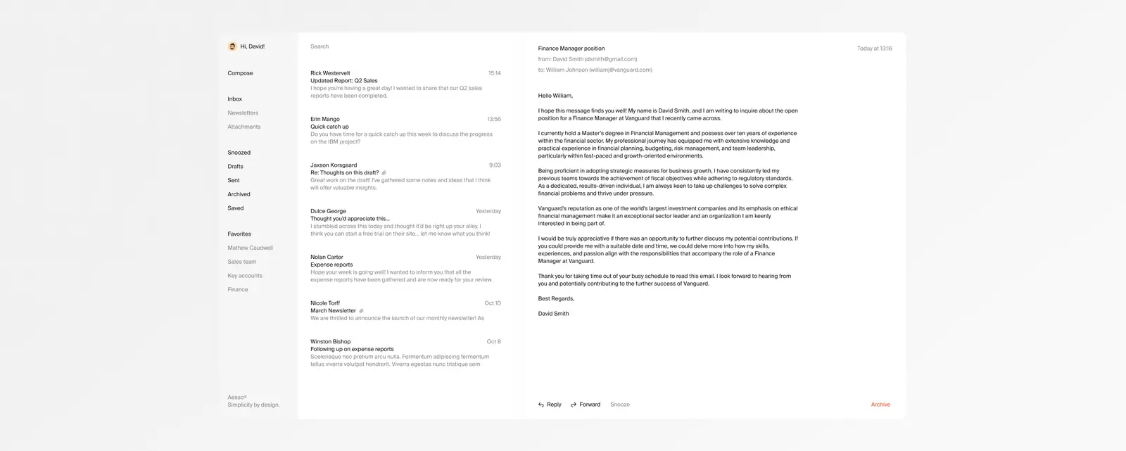 Simple Mail hero